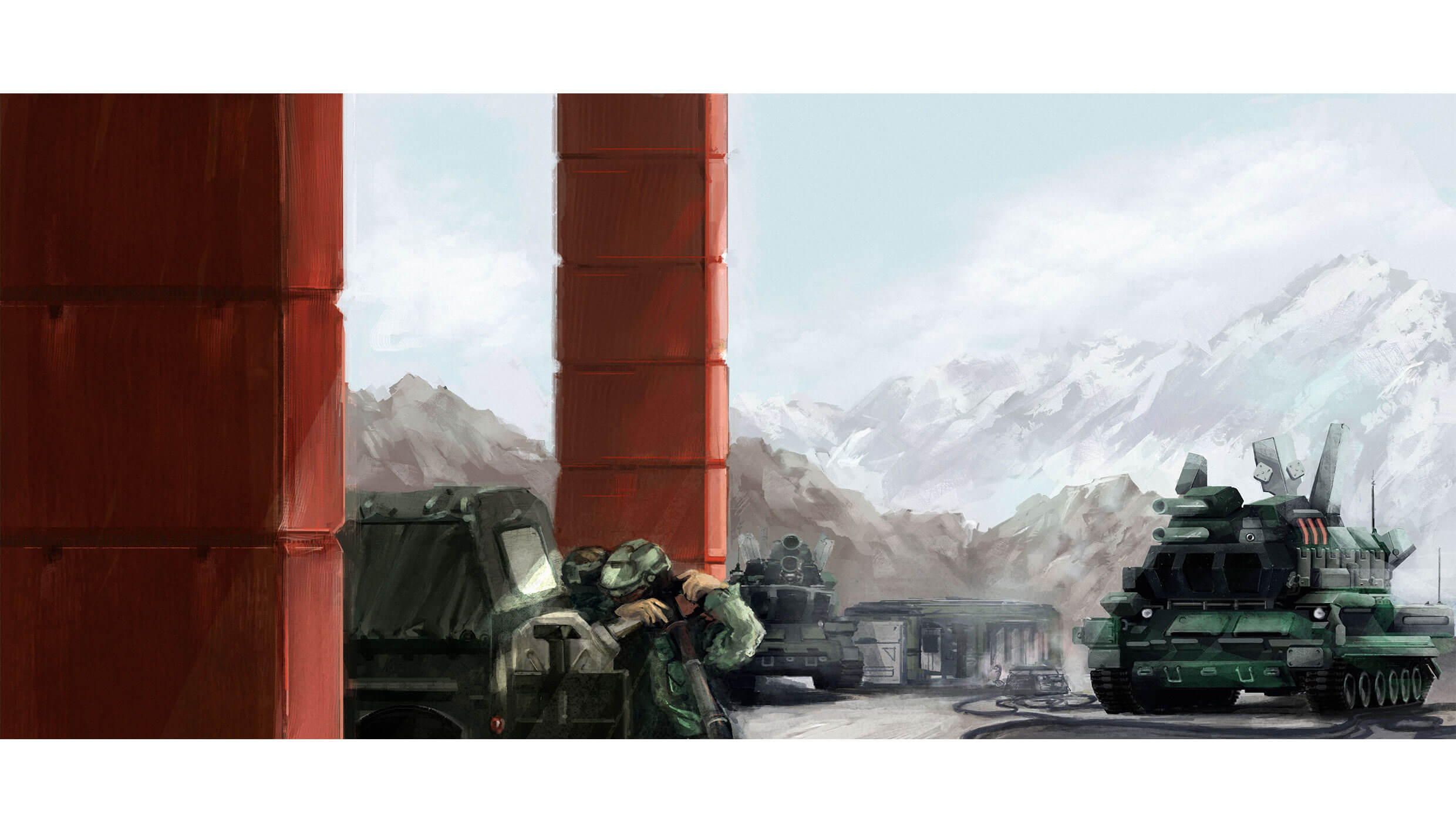 Military Based conceptual digital painting