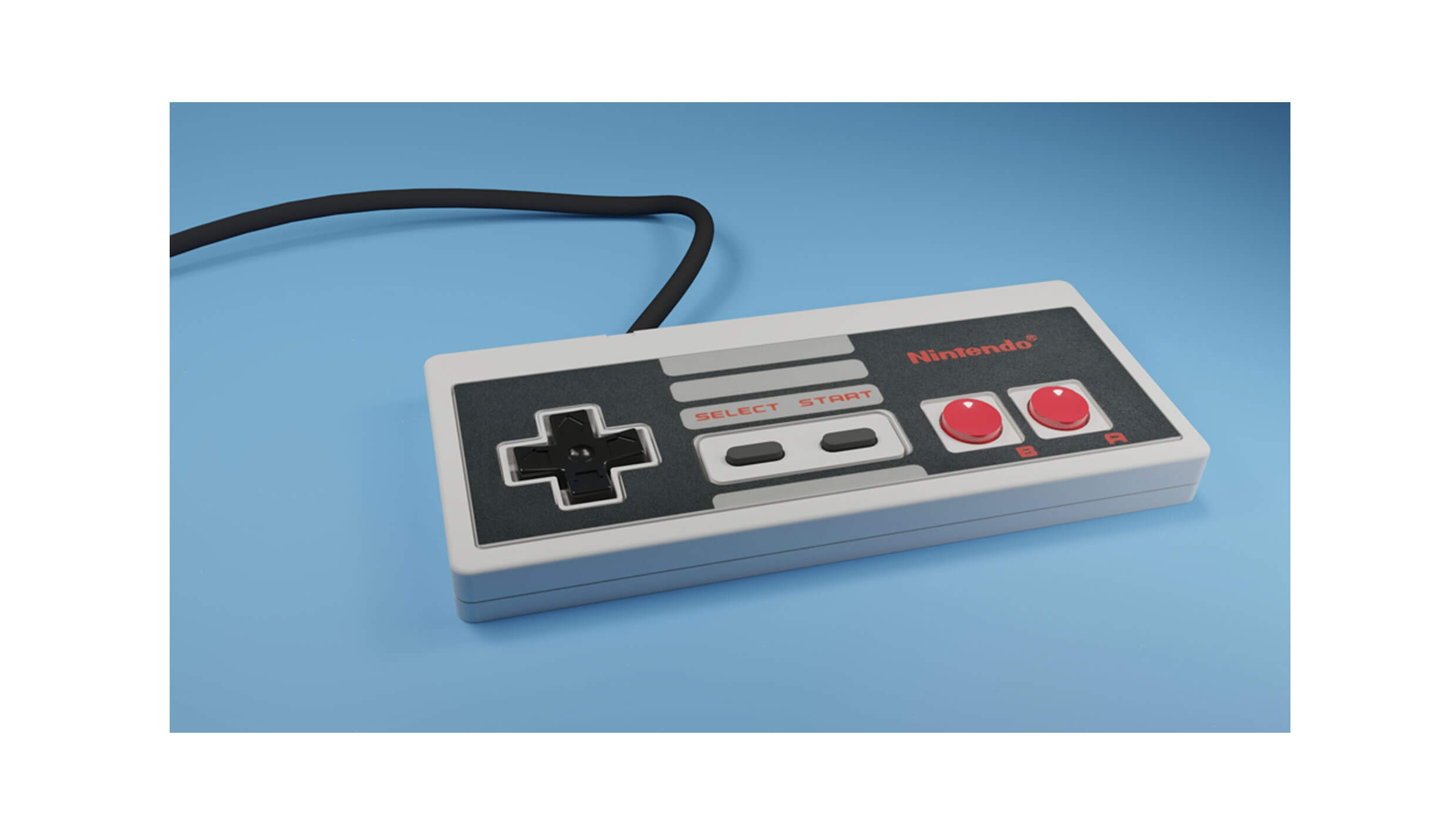 Nintendo NES Controller in 3D
